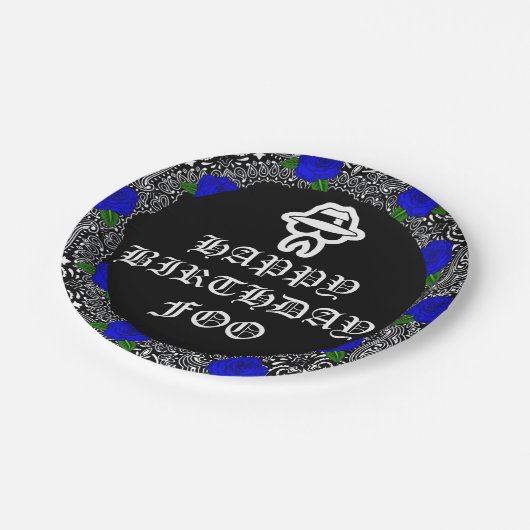 Borden van Cholo Theme Party Papieren Bordje (Gekanteld)