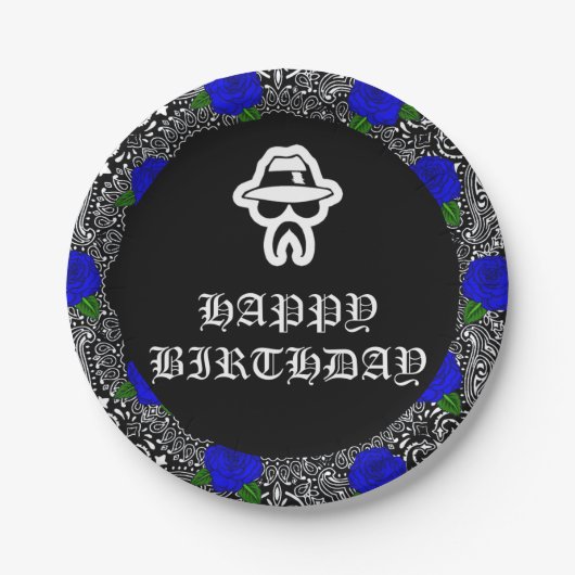 Borden van Cholo Theme Party Papieren Bordje (Voorkant)