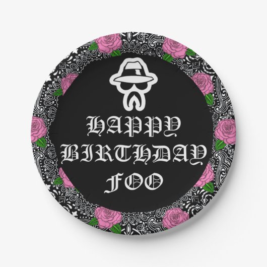 Borden van Cholo Theme Party Papieren Bordje (Voorkant)