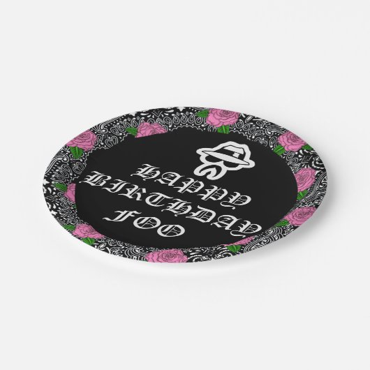 Borden van Cholo Theme Party Papieren Bordje (Gekanteld)