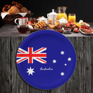 borden van de Australische vlagpartij, sportfans/r Papieren Bordje