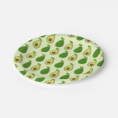 Borden van de Avocado Party 7" Papieren Bordje (Gekanteld)