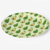 Borden van de Avocado Party 9" Papieren Bordje (Gekanteld)