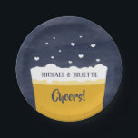 Borden van de bierpartij - Bijentest/bijengebeurte Papieren Bordje<br><div class="desc">Fun aanpasbare bier met de borden voor je evenement!</div>