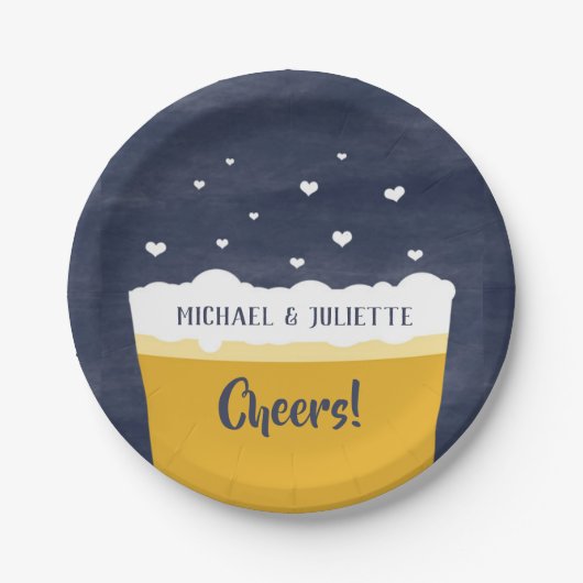 Borden van de bierpartij - Bijentest/bijengebeurte Papieren Bordje (Voorkant)