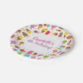 Borden van de Birthday Party van Popsiche en Ice C Papieren Bordje (Gekanteld)