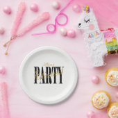 Borden van de Black and Gold Retirement Party Papieren Bordje (Feest)