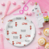 Borden van de brandweerpartij papieren bordje (Feest)