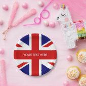 Borden van de Britse Union Jack-papierpartij Papieren Bordje (Feest)