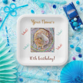 Borden van de Cavia Birthday () Papieren Bordje (Feest)