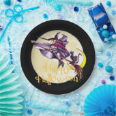 Borden van de Halloween Witch Holiday Papieren Bordje (Feest)