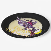 Borden van de Halloween Witch Holiday Papieren Bordje (Gekanteld)