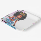 Borden van de kleine zwarte Zeemeermin Papieren Bordje (Gebogen)