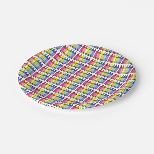 Borden van de kleurrijke regenboogkreeft papieren bordje (Gekanteld)