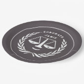 Borden van de Law School Graduy Party Paper Papieren Bordje (Gekanteld)