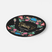 Borden van de Mexicaanse Fiesta Floral Party Papieren Bordje (Gekanteld)