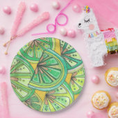 Borden van de partij "groenboek" papieren bordje (Feest)