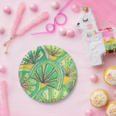 Borden van de partij "groenboek" papieren bordje (Feest)