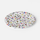 Borden van de partij Paris — Thaise Cartoon Paper Papieren Bordje (Gekanteld)