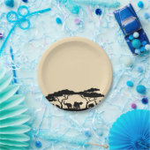 Borden van de partij Safari Papieren Bordje (Feest)