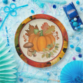 Borden van de Thanksgiving Pumpkin Party Papieren Bordje (Feest)