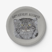 Borden van de Tibetaanse Pallas Cat Persoonlijke P Papieren Bordje (Voorkant)