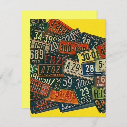 BORDEN van de VERGUNNING Wij hebben Aankondiginge Aankondiging (Voorkant / Achterkant)