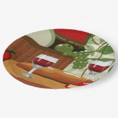 Borden van de wijnkaaspicknagepartij papieren bordje (Gekanteld)