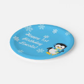 Borden van de Winterpinguïn-partij Papieren Bordje (Gekanteld)