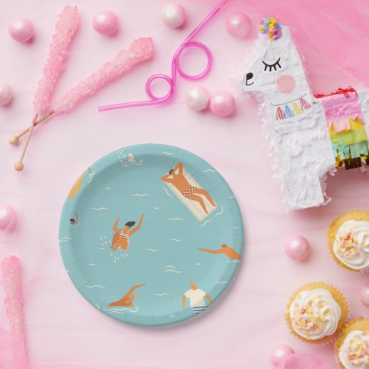 Borden van de zomerfeesten papieren bordje (Feest)