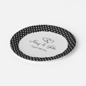 Borden van de zwarte en witte vlek op papier, brui papieren bordje (Gekanteld)