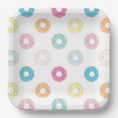 Borden van Donut Party Papieren Bordje (Voorkant)