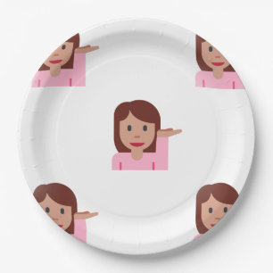 borden van emoji paper papieren bordje