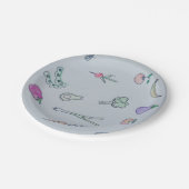 Borden van fijn plantaardig papier papieren bordje (Gekanteld)