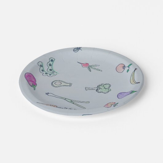 Borden van fijn plantaardig papier papieren bordje (Gekanteld)