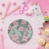 Borden van Floral Paper Papieren Bordje (Feest)