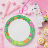 Borden van Floral Paper Papieren Bordje (Feest)