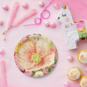 Borden van Floral Paper Papieren Bordje (Feest)