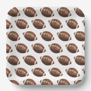 Borden van football papieren bordje