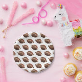 Borden van football papieren bordje (Feest)