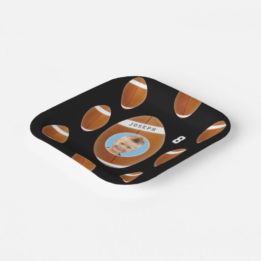 Borden van football-vogeldagpapier papieren bordje (Gebogen)