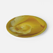 Borden van geel rozenpapier papieren bordje (Gekanteld)