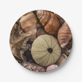 Borden van gemengde zeebergen papieren bordje (Voorkant)