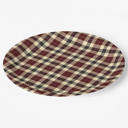 Borden van geplakt papier met Bourgogne en Black T Papieren Bordje (Gekanteld)