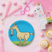 Borden van gestreken fijn papier papieren bordje (Feest)