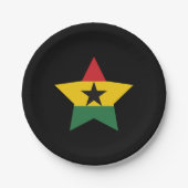 Borden van Ghana-vlagpapier Papieren Bordje (Voorkant)