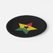 Borden van Ghana-vlagpapier Papieren Bordje (Gekanteld)