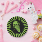 Borden van groengiftige ijskiembont papieren bordje (Feest)