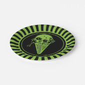 Borden van groengiftige ijskiembont papieren bordje (Gekanteld)