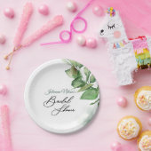 Borden van groenpapier met waterverf papieren bordje (Feest)